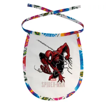 Spider-man, Σαλιάρα μωρού αλέκιαστη με κορδόνι Χρωματιστή
