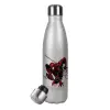 Metallic Glitter Silver Thermos Flask (Stainless steel), double-walled, 500ml