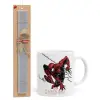 Easter Set, Ceramic Cup (330ml) & Easter aromatic flat candle (30cm) (GRAY)