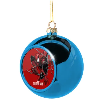 Spider-man, Blue Christmas tree ball ornament 8cm