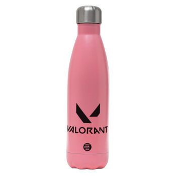 Valorant, Metal mug thermos Pink Mat (Stainless steel), double wall, 500ml