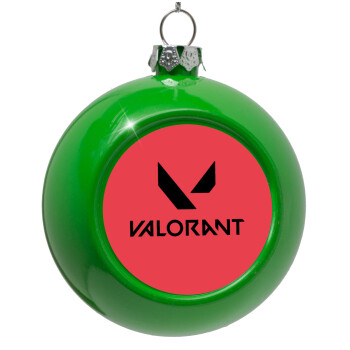 Valorant, Green Christmas tree ornament bauble 8cm
