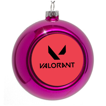 Valorant, Purple Christmas tree ornament bauble 8cm