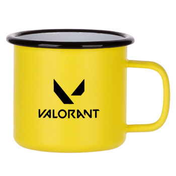 Valorant, Κούπα Μεταλλική εμαγιέ ΜΑΤ Κίτρινη 360ml