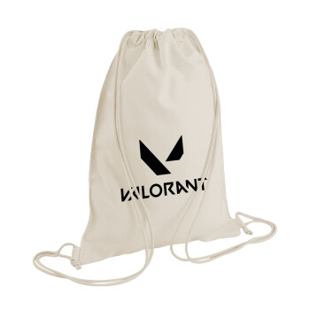 Valorant, Backpack bag GYMBAG natural (28x40cm)