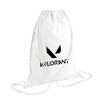 Valorant, Backpack pouch GYMBAG white (28x40cm)