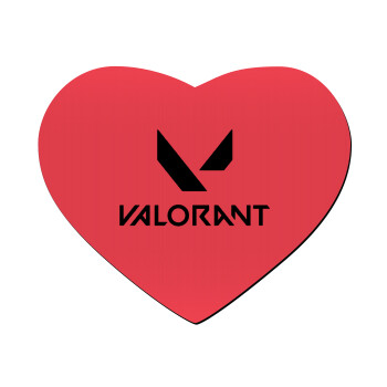 Valorant, Mousepad heart 23x20cm