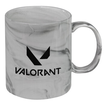 Valorant, Mug ceramic marble style, 330ml