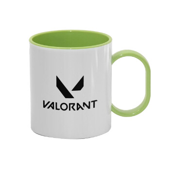 Valorant, Κούπα (πλαστική) (BPA-FREE) Polymer Πράσινη για παιδιά, 330ml