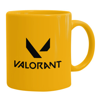 Valorant, Ceramic coffee mug yellow, 330ml