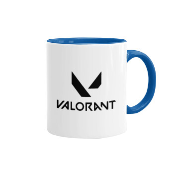Valorant, Mug colored blue, ceramic, 330ml