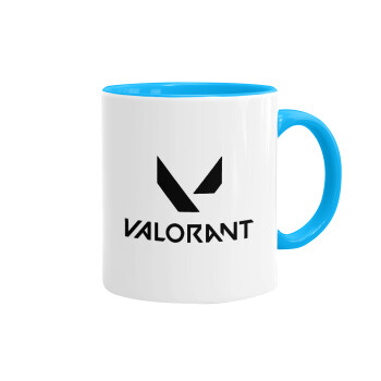 Valorant, Κούπα χρωματιστή γαλάζια, κεραμική, 330ml