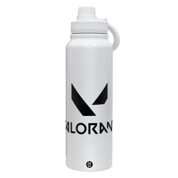 Valorant, 1L Stainless Steel Thermal Bottle with Phone Holder & Double Wall Insulation