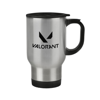 Valorant, Stainless steel travel mug with lid, double wall 450ml