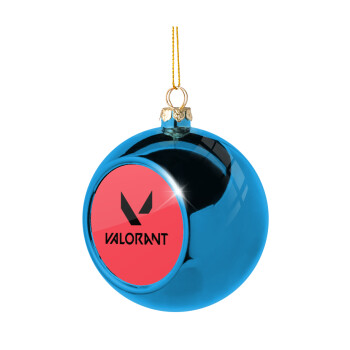 Valorant, Blue Christmas tree ball ornament 8cm