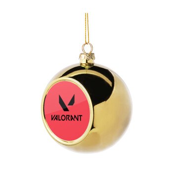 Valorant, Χριστουγεννιάτικη μπάλα δένδρου Χρυσή 8cm
