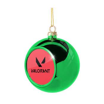 Valorant, Χριστουγεννιάτικη μπάλα δένδρου Πράσινη 8cm