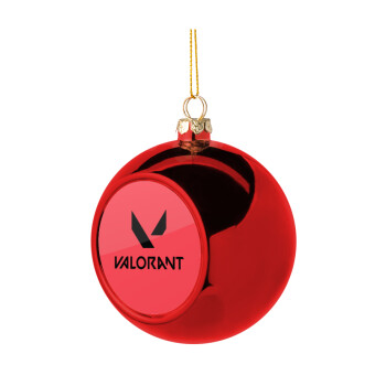 Valorant, Χριστουγεννιάτικη μπάλα δένδρου Κόκκινη 8cm