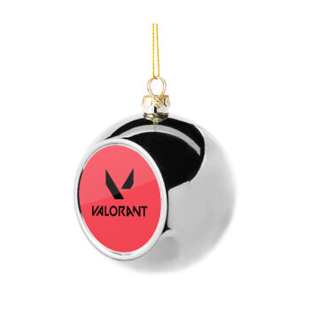 Valorant, Silver 8cm Christmas tree ball ornament