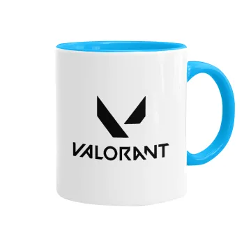 Valorant, Mug colored light blue, ceramic, 330ml