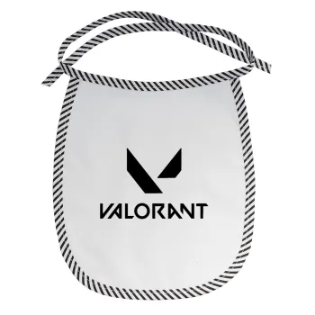 Valorant, Σαλιάρα μωρού αλέκιαστη με κορδόνι Μαύρη