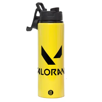 Valorant, Metallic water bottle with safety lid, 850ml aluminum