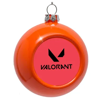 Valorant, Orange Christmas tree ornament bauble 8cm