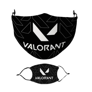 Valorant, Μάσκα υφασμάτινη Ενηλίκων πολλαπλών στρώσεων με υποδοχή φίλτρου