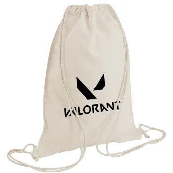 Valorant, Τσάντα πλάτης πουγκί GYMBAG natural (28x40cm)