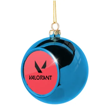 Valorant, Blue Christmas tree ball ornament 8cm