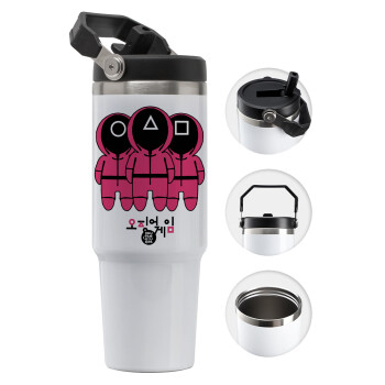 The squid game, 30oz stainless Steel Tumbler with Handle