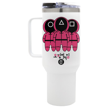 The squid game, Mega Stainless steel Tumbler with lid, double wall 1,2L