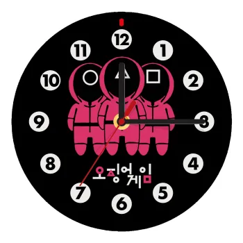The squid game, Wooden wall clock (20cm)