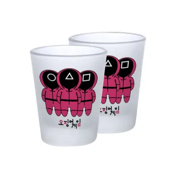 The squid game, Σφηνοπότηρα γυάλινα 45ml του πάγου (2 τεμάχια)