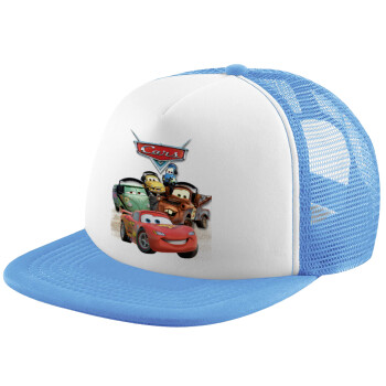 Αυτοκίνητα, Καπέλο Soft Trucker με Δίχτυ Γαλάζιο/Λευκό