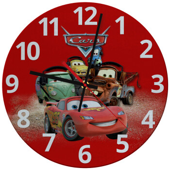 Αυτοκίνητα, Ρολόι τοίχου γυάλινο (30cm)
