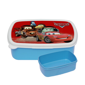 Αυτοκίνητα, ΜΠΛΕ παιδικό δοχείο φαγητού (lunchbox) πλαστικό (BPA-FREE) Lunch Βox M18 x Π13 x Υ6cm