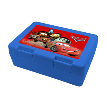 Αυτοκίνητα, Children's cookie container BLUE 185x128x65mm (BPA free plastic)