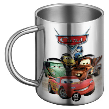 Αυτοκίνητα, Ανοξείδωτη Μεταλλική Κούπα 450ml - Διπλού Τοιχώματος