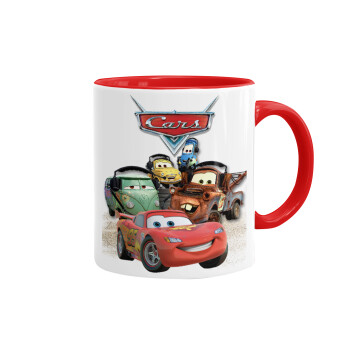 Αυτοκίνητα, Mug colored red, ceramic, 330ml