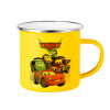 Yellow Enamel Metallic Cup 360ml