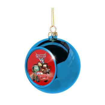 Αυτοκίνητα, Blue Christmas tree ball ornament 8cm