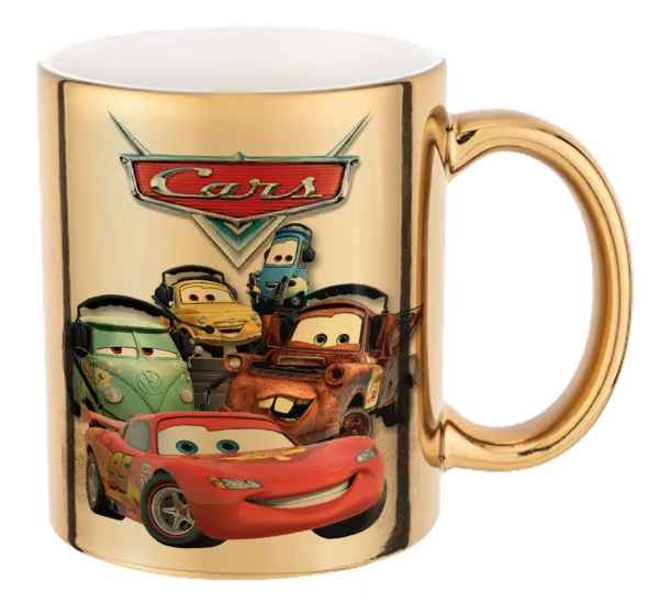 Αυτοκίνητα — Mug ceramic, gold mirror, 330ml