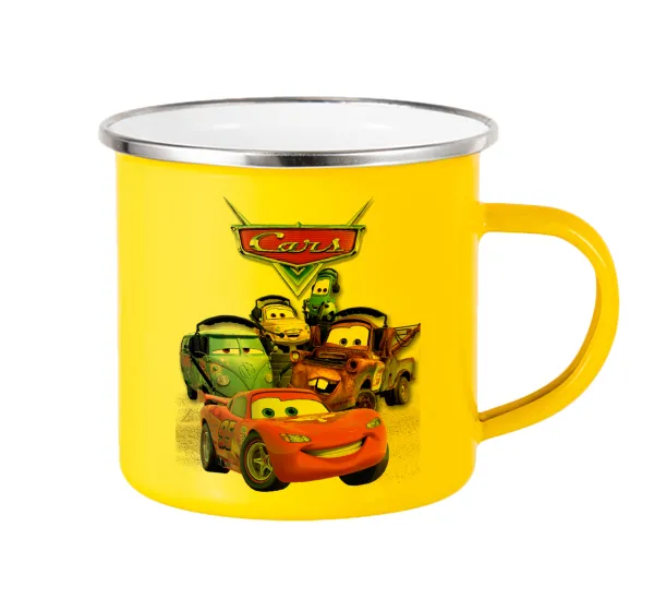Αυτοκίνητα — Yellow Enamel Metallic Cup 360ml