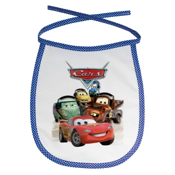 Αυτοκίνητα, Σαλιάρα μωρού αλέκιαστη με κορδόνι Μπλε