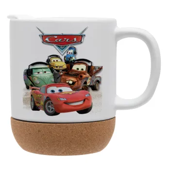 Αυτοκίνητα, Κούπα, κεραμική με βάση φελού και καπάκι (ΜΑΤ), 330ml