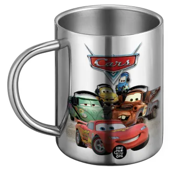 Αυτοκίνητα, Ανοξείδωτη Μεταλλική Κούπα 450ml - Διπλού Τοιχώματος