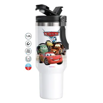 Αυτοκίνητα, Mega Tumbler με καπάκι, διπλού τοιχώματος (θερμό) 1,2L