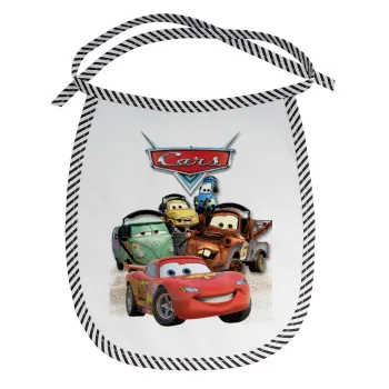 Αυτοκίνητα, Σαλιάρα μωρού αλέκιαστη με κορδόνι Μαύρη