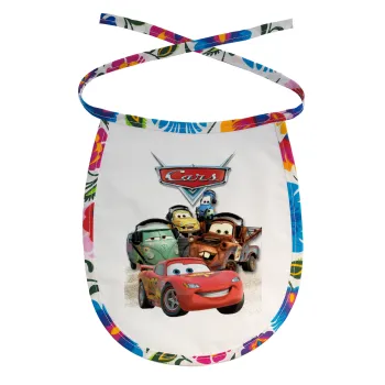 Αυτοκίνητα, Σαλιάρα μωρού αλέκιαστη με κορδόνι Χρωματιστή